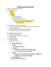 The initial assessment is designed to help the emergency medical responder detect all immediate. Emt Chapter 12 The Primary Assessment Emt Chapter 12 The Primary Assessment Approach To The Primary Assessment Focus On Life Threats Abcs Of Life Course Hero