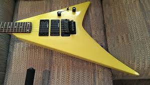 Kramer Vanguard S 440s Electric Guitar Neon Yellow Look