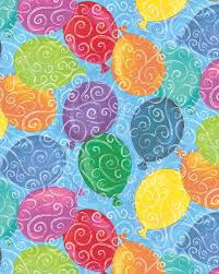 Christmas present wrapping paper background. Balloons Galore Gift Wrap