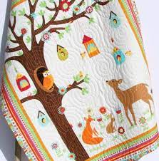 Baby boy bedding set adrian deer baby bedding red buffalo. Baby Quilt Flannel Baby Boy Girl Bedding Woodland Forest Deer Fox O