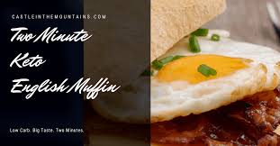 English muffins are stovetop affairs — no need to turn on the oven! Two Minute Keto English Muffins Low Carb Gluten Free