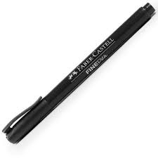 Caneta Hidrográfica Ponta Fina Preta Fine Pen Faber Castell Foto 1 Caneta Esferografica Fine Pen Preta 0 4mm Faber Castell Coisas De Papelaria Caneta Esferografica Canetas De Caligrafia