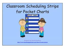 Classroom Pocket Chart Schedule Strips