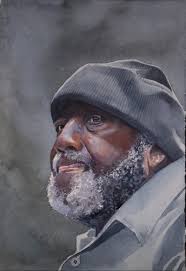 Clint Herring(born 1962) “John Henry Toney” watercolor
