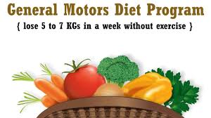 7 Day General Motors Diet Menu Gm Diet Recipes