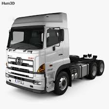 3d Model Of Hino 700 2845 Tractor Truck 2009 In 2020 Trucks Hino Tractors
