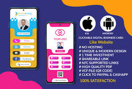 Business cards can also be excellent marketing tools to build relationships with potential clients and partners. Design Clickable Digital Business Card Like Website By Mdnahid3982 Fiverr
