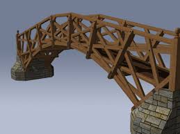 3d Model Mathematical Bridge Bridge 3d Model Landscape Structure