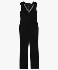 Combinaison décolleté dos by vila pour femme. Combinaison Pantalon Femme Avec Decollete En Strass Gemo