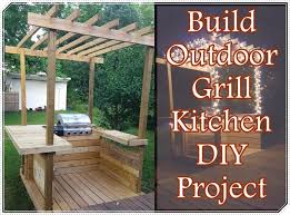 Diy patio cover size & cost. Build Outdoor Grill Kitchen Diy Project The Homestead Survival