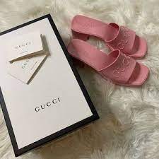 May 05, 2021 · gucci rubber logo platform slide sandal gucci rubber slide sandals luckily, plenty of brands have made their own takes on the trendy shoe — varying silhouettes, colors, materials, heel height, and more. Gucci Shoes Gucci Jelly Sandals Poshmark