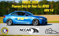 THSCC HPDE/Track Day at NCCAR!