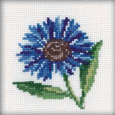 Check spelling or type a new query. Cornflower Counted Cross Stitch Kit 4 X4 14 Count Cross Stitch Flowers Floral Cross Stitch Cross Stitch Kits