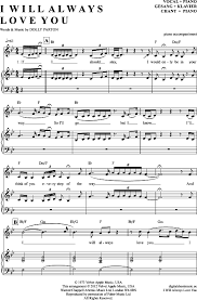 I will always love you de whitney houston, música para ouvir com letra, tradução e vídeo no kboing. I Will Always Love You Klavier Begleitung Gesang Pdf Noten Klick Auf Die Trio Noten Um Reinzuhoren Noten Zum Download Noten Klaviernoten Klavier