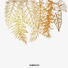 Golden Leaf Border Element Golden Plant Leaf Png Transparent Clipart Image And Psd File For Free Download Leaf Border Leaf Clipart Hand Painted Frames