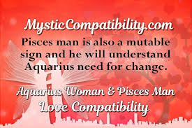 Pisces and aquarius love compatibility the greatest advantage of their relationship match is that both them believe that seeing dreams is necessary in order to fulfill them. Aquarius Woman Pisces Man Compatibility Mystic Compatibility