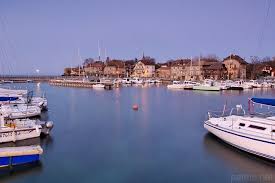 Photo Crepuscule Sur Le Port De Nernier Lac Leman Lac Leman Lac Haute Savoie
