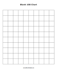 Blank 100 Chart Free Printable Allfreeprintable Com