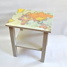 How To Make A Map Table An Ikea Hack Upcycled Furniture Diy Upcycle Table Furniture Diy