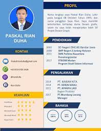 Contoh cv bahasa indonesia yang lengkap, menarik, dan kreatif. Download Contoh Curriculum Vitae Cv Microsoft Word Docx Goliketrik