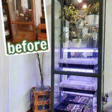 This cabinet was very easy to put together. Diy Indoor Greenhouse Cabinet From An Old Display Cabinet Refresh Living