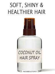 Coconut Hair Mist For Dry Frizzy And Damaged Hair Indianbeautyspot Coconut Hair Coconut Oil Hair Spray Diy Hair Mist