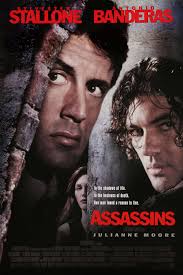 ASSASSINS MOVIE POSTER 2 Sided ORIGINAL FINAL NM 27x40 SYLVESTER STALLONE