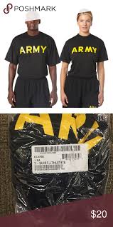 Us Army Physical Fitness Uniform Shirt Us Army Apfu Black