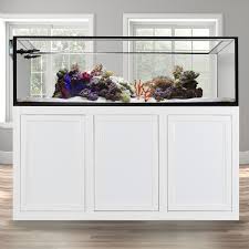 White and concrete accent cabinet. Ext 200 Peninsula Aquarium W Aps Stand White
