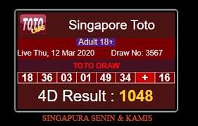 Hasil Result Singapore Hari Ini In 2020 Singapore Result Tot