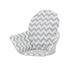Polini Kids Sitzkissen Fur Ikea Hochstuhl Antilop Zickzack Weiss Grau Babymarkt De