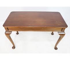 Table height varies with top thickness. Mahogany Cabriole Leg Side Table
