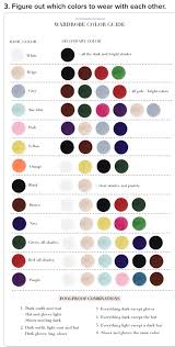 Chart Which Color To Wear Fashion Infographic Fashion