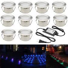 Sumaote Low Voltage Led Deck Light Kit I 1 85 Waterproof Recessed Deck Lamp Led In Ground Lights For Step Stairs Out Led Deck Lighting Patio Stairs Deck Lamps