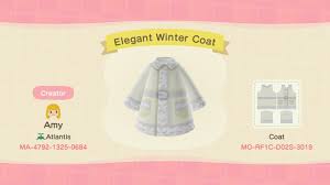 Elegant Winter Coat Animal Crossing New Horizons Custom Design Animal Crossing 3ds New Animal Crossing Animal Crossing Pocket Camp