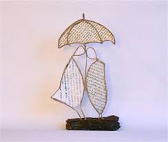 Cake Topper Leger Et Poetique Concours Art Au Fil De Fer Artisanat De Fil Parapluie