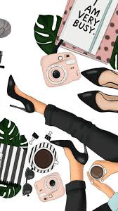 Pin By Dany On Wallpapers Iphone Fashion Wall Art Girly Art Fashion Wallpaper