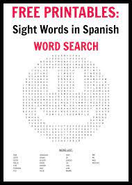 100 Spanish Sight Words Word Search {Free Printables} - LadydeeLG |  Preschool Sight Words, Sight Words, Learning Spanish