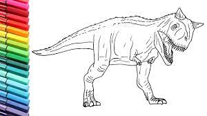 It is in the movie. How To Draw The Carnotaurus From Jurassic World Dinosaurs Color Pages For Children Youtube