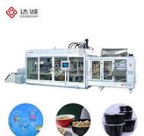 Plastic Cup Tilting Mold Vacuum Thermoforming Machine for Iceceam Cake  Packaging