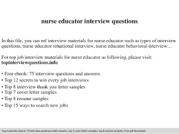 John smith department manager abc company 1234 e. Nurse Educator Interview Questions