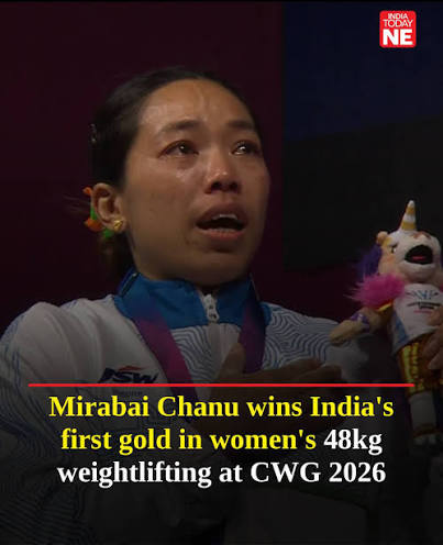 Mirabai Chanu opened India's gold medal account at the Commonwealth Games 2026 by winning the women's 48kg weightlifting event in Glasgow. The Olympic medallist lifted a total of 190kg, including a Commonwealth