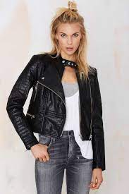Nasty Gal Ride Out Vegan Leather Moto Jacket Ropa