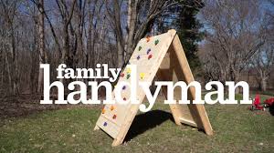 Backyard rock climbing wall ideas. How To Build A Kids Climbing Wall Youtube