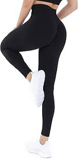 Buy FITELITE Women Scrunch Butt Lifting Leggings Seamless High Waist Yoga  Pants Workout Leggings, #1 Black, M at Amazon.in