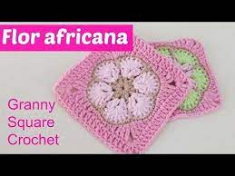 African Flower Transformed Into Square Granny Crochet Youtube Crochet African Flowers Crochet Hexagon Granny Square Crochet Pattern