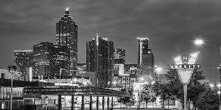 I would have not bought it. Atlanta Skyline And Varsity Neon Black And White Panorama Photograph By Gregory Ballos