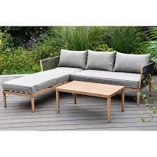 Maze Rattan Large Pascal Chaise Corner Sofa Chaise Sofa Sofa Set Chaise Corner