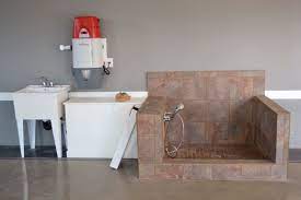 Garage With A Dog Washing Area And Utility Sink C Balducci Additions And Remodeling Garage Sink Kitchen And Bath Remodeling Home