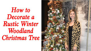 That most magical of seasons is fast garlands aren't just for the christmas tree anymore. How To Decorate A Rustic Winter Woodland Christmas Tree Plus How To Make A Green Tree Look Flocked Youtube